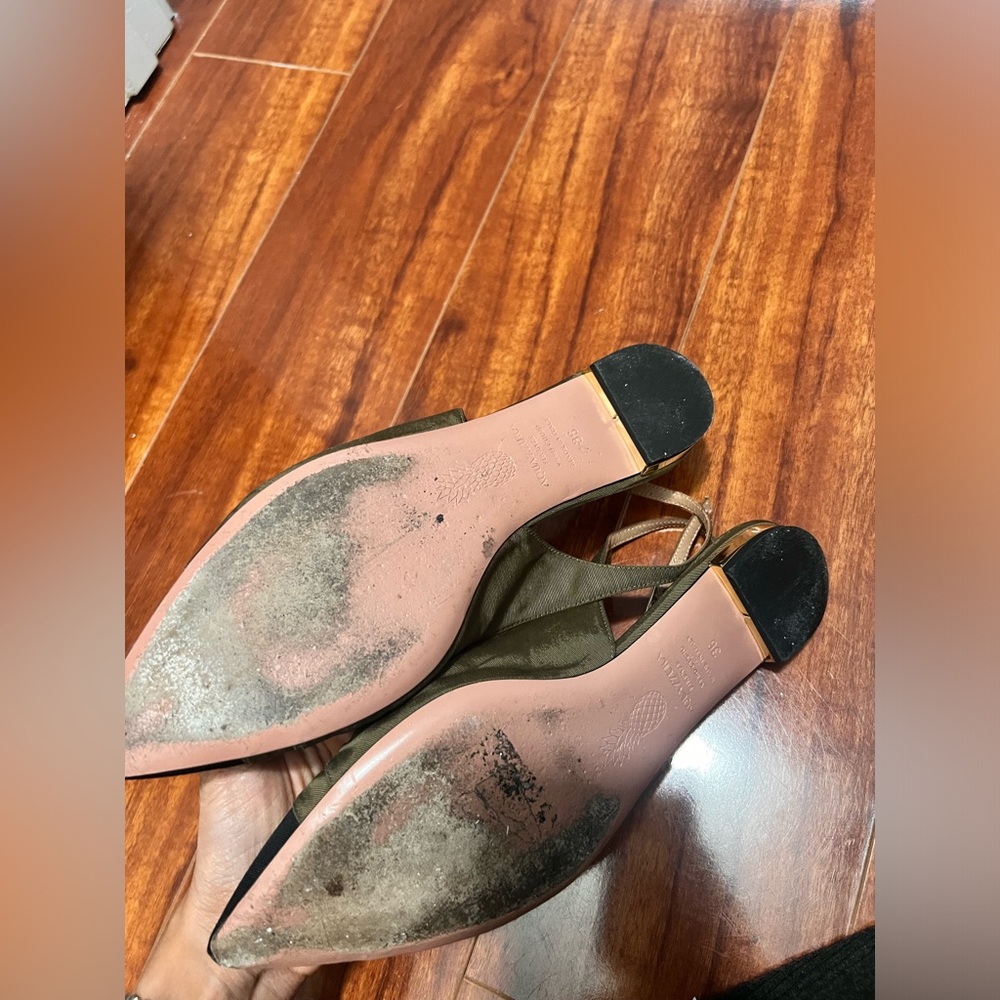 Aquazzura Colorblock Pattern Pointed-Toe Slingback - Picture 7 of 7
